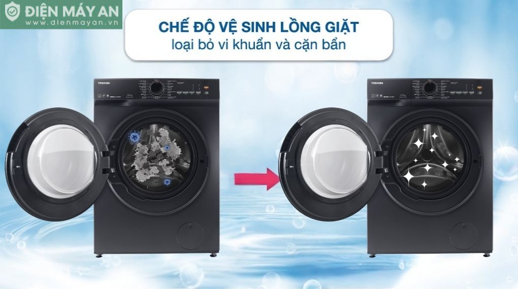 Máy Giặt Sấy Toshiba Inverter Giặt 10.5 Kg - Sấy 7 Kg TWD-T21BU115UWV(MG)